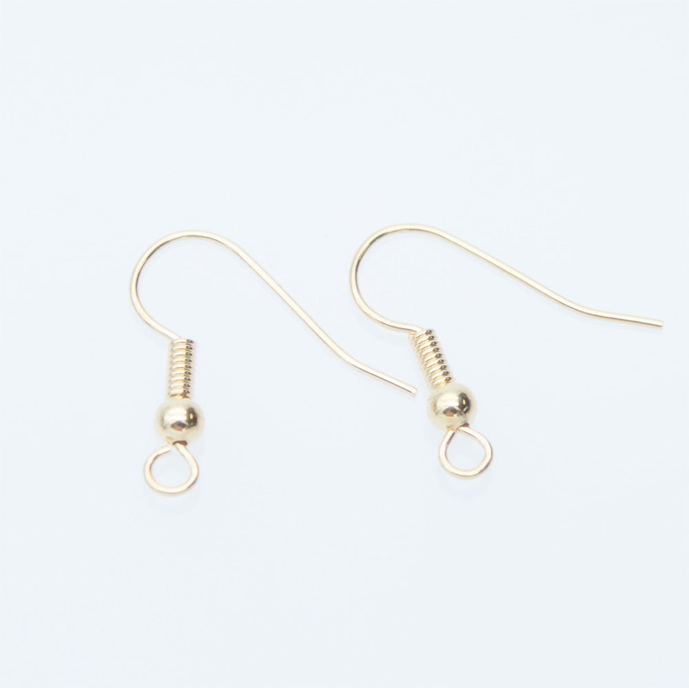 FI54-GP: Ear Wire French Style Gold 25 Pairs
