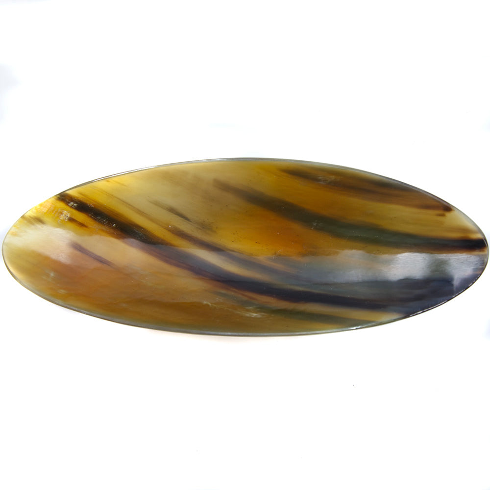 HR108-1: Water Buffalo Horn Oval Bowl 3.5x10IN - 1PC
