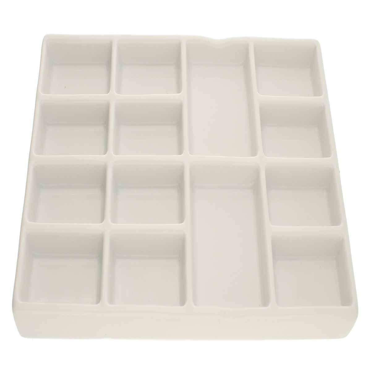 MS59-151: Ceramic Bead Tray 7.5X4.1X.6 Inches 14 Sections
