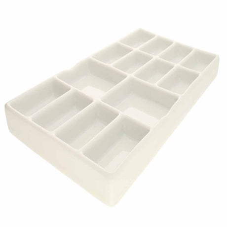 MS59-151: Ceramic Bead Tray 7.5X4.1X.6 Inches 14 Sections