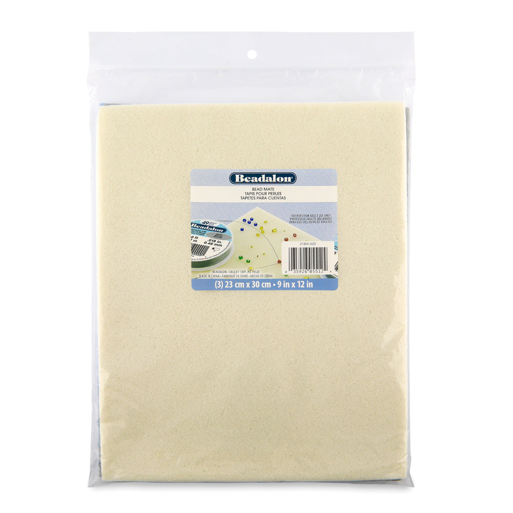 MS64-S: Beadalon Bead Mats 3 Piece Set 9x12 Inch 1 Set