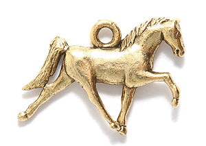 PW528-AG: Charm Tennessee Walking Horse Ant Gold - 1 PC