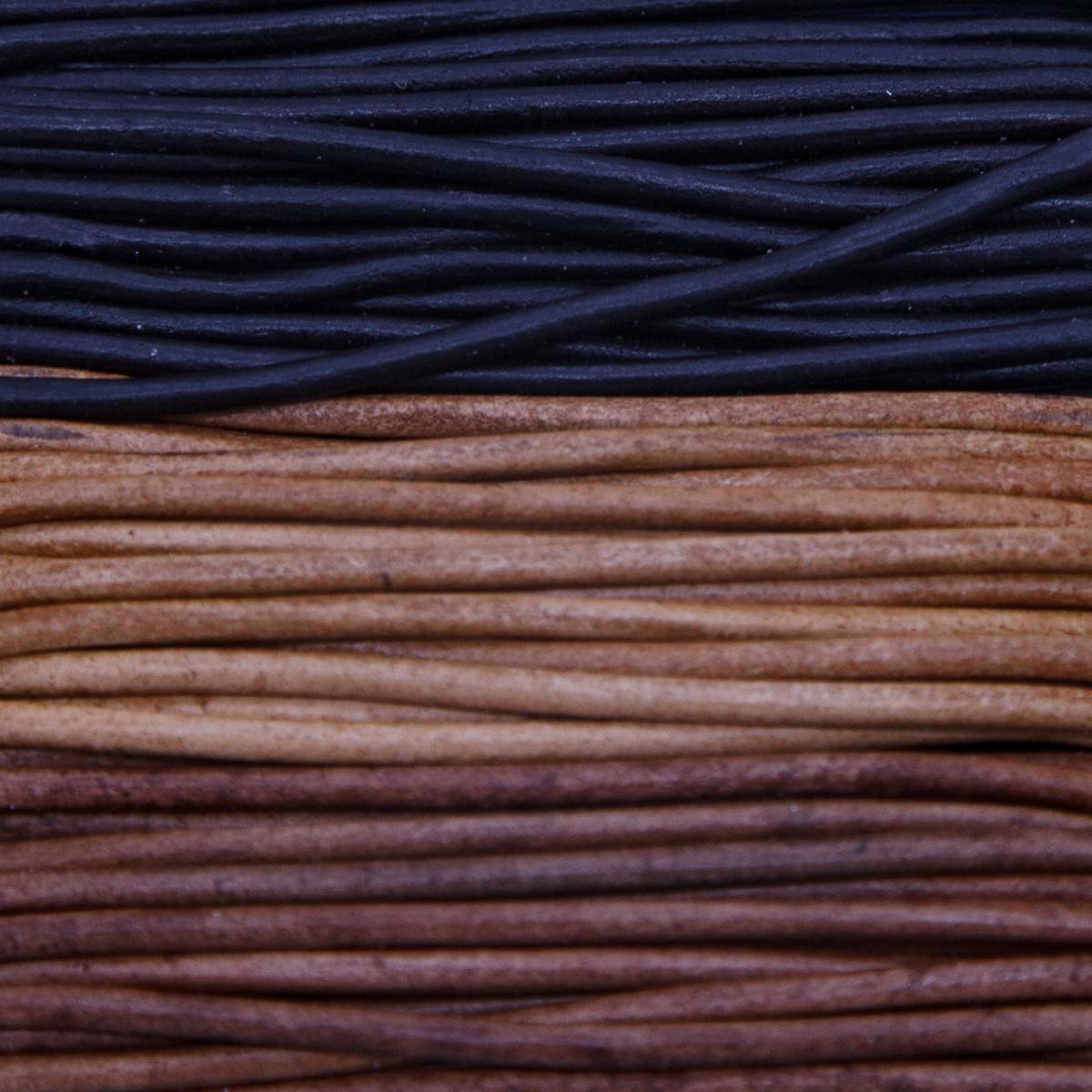 RLC00802-22: Round Lace Combo Ebony/Cedar/Mhg 2mm 8yds