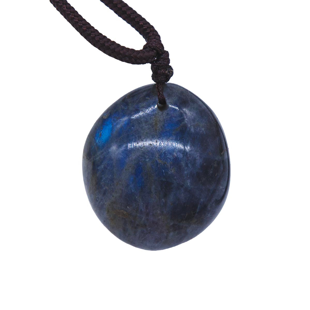 ST456-NKL: Labradorite Pendant Necklace 30mm Avg 1pc