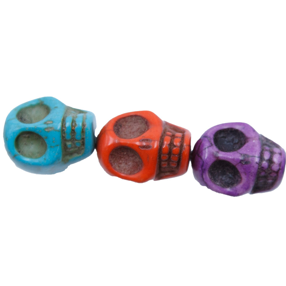 ST50-MX: Skulls Magnesite Mix 13x18mm