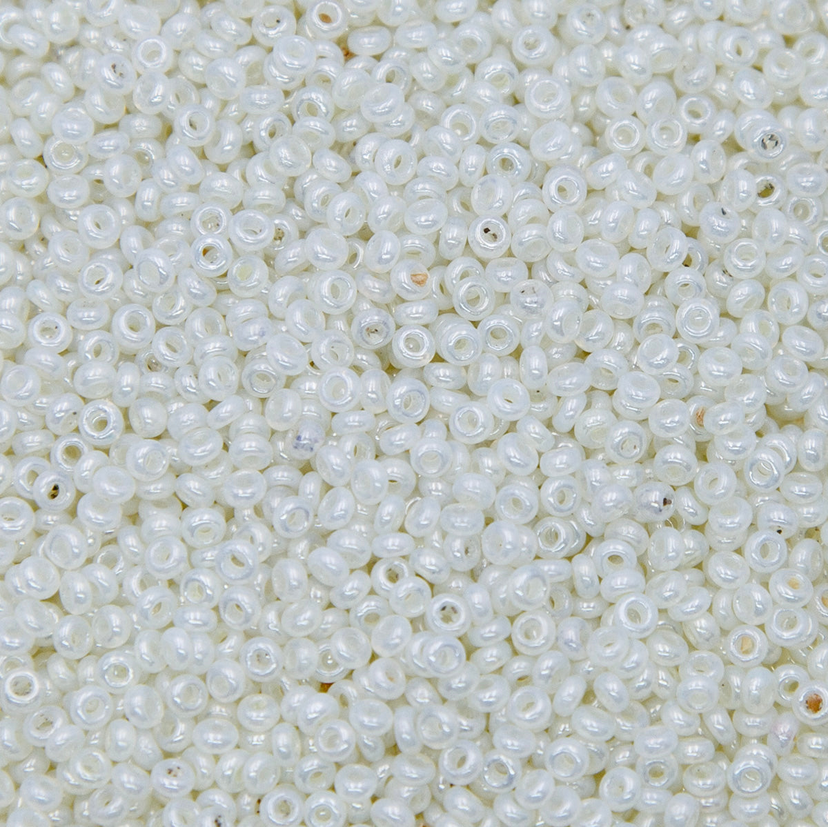 SV100-107: Vintage Venetian Seed Bead Pearl Luster Opaline 11/0 - 250 Grams