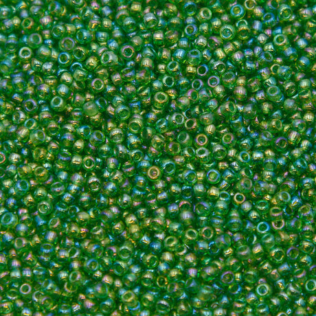 SV100-110: Vin Ven SB Trans Light Green Iris AB 11/0 - 250GM