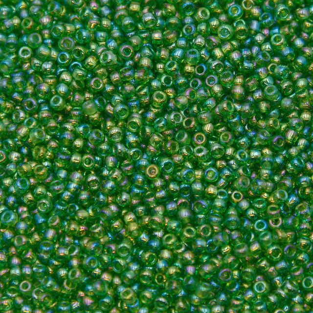 SV100-110: Vin Ven SB Trans Light Green Iris AB 11/0 - 250GM