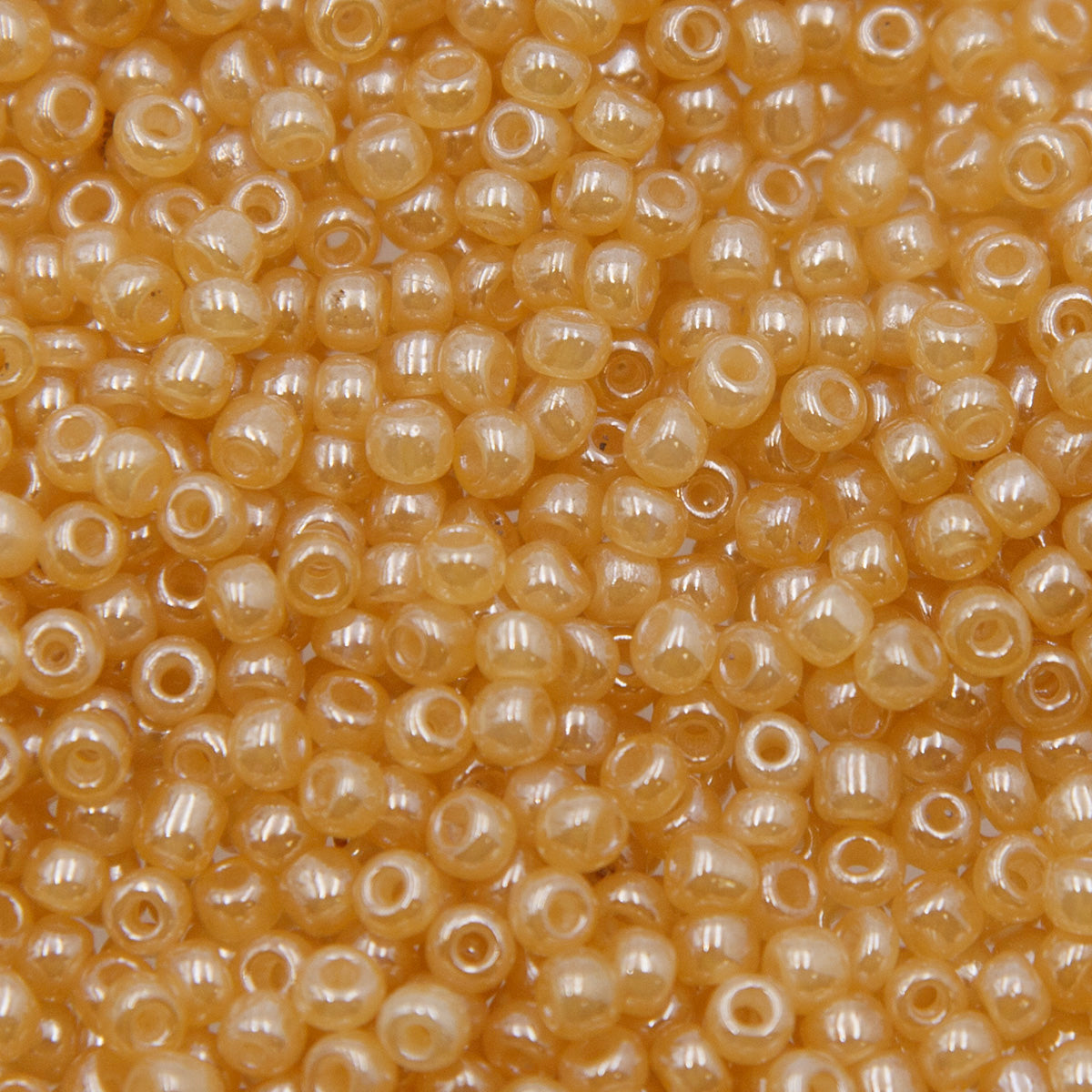 SV100-113: Vintage Venetian Seed Bead Apricot Luster 5/0 - 250 Grams