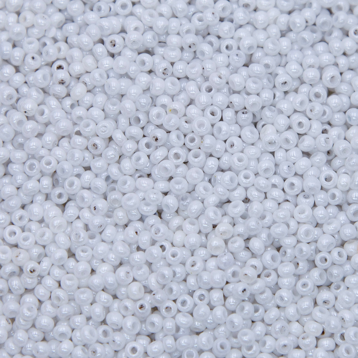 SV100-114: Vintage Venetian Seed Bead Opaque White Luster 11/0 - 250 Grams