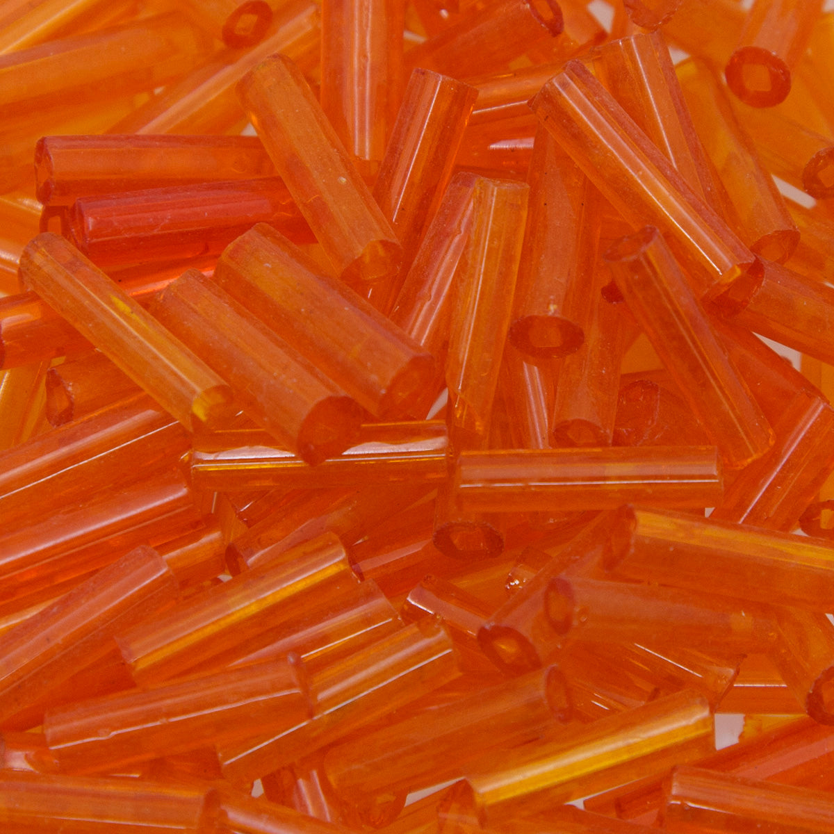 SV100-129: Vintage Venetian Bugle Yellow/Orange Mix 4x14mm AVG - 250 Grams