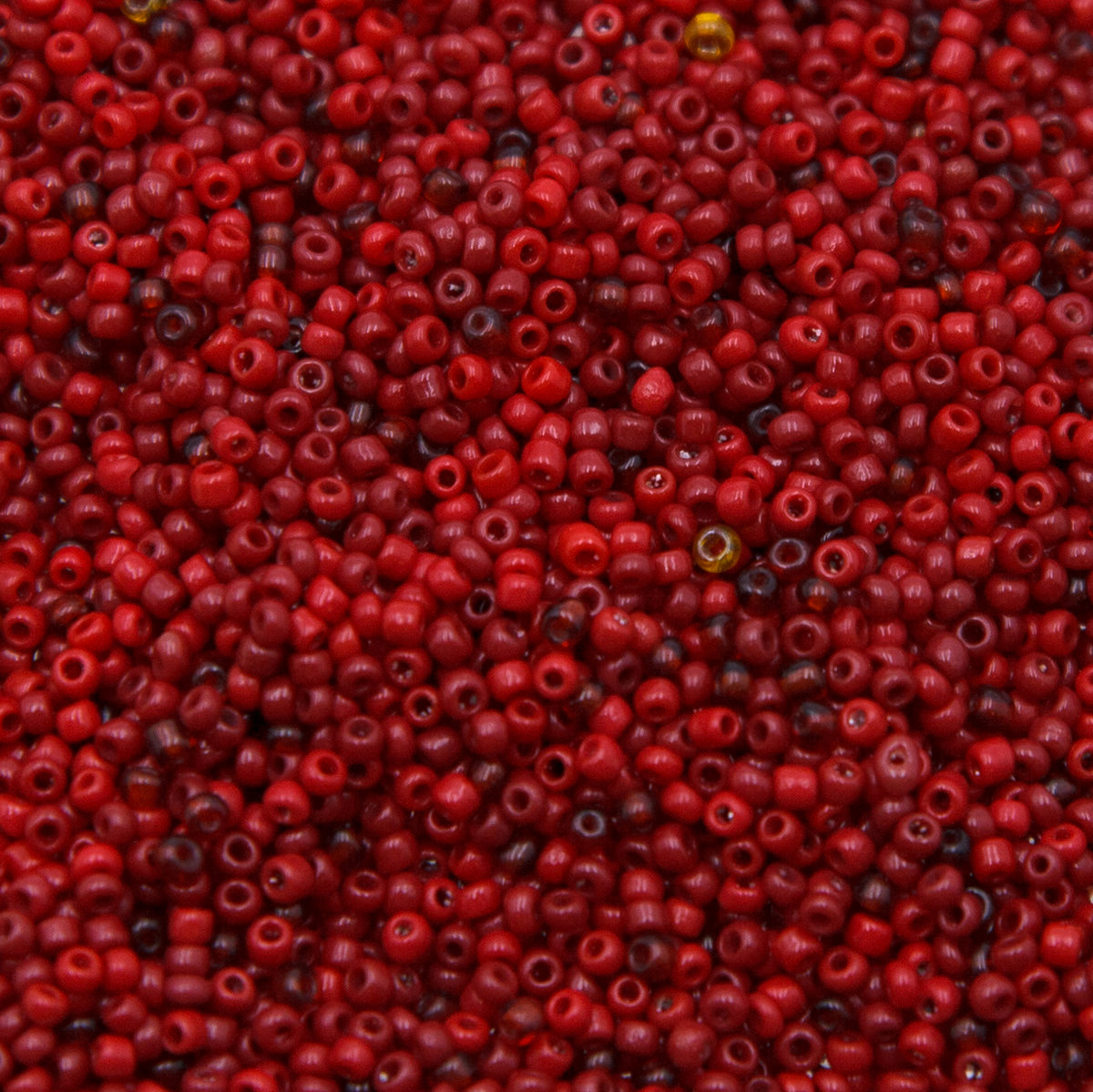 SV100-132: Vintage Venetian Seed Bead Red/Brown Mix 11/0 - 250 Grams