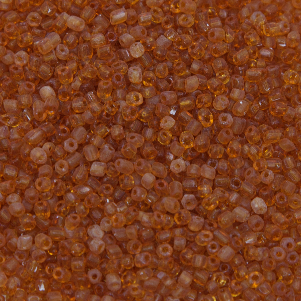 SV100-138: Vintage Venetian Seed Bead Trans Topaz Hex Cut 10/0 - 250 Grams