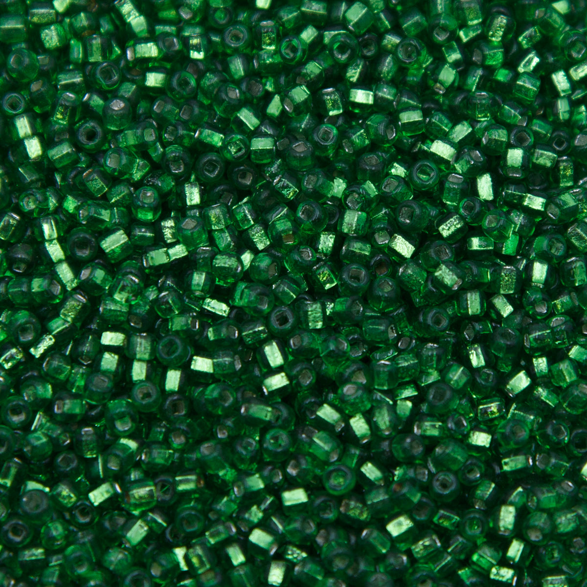 SV100-96: Vintage Venetian Seed Bead Silverlined Light Green 11/0 - 250 Grams