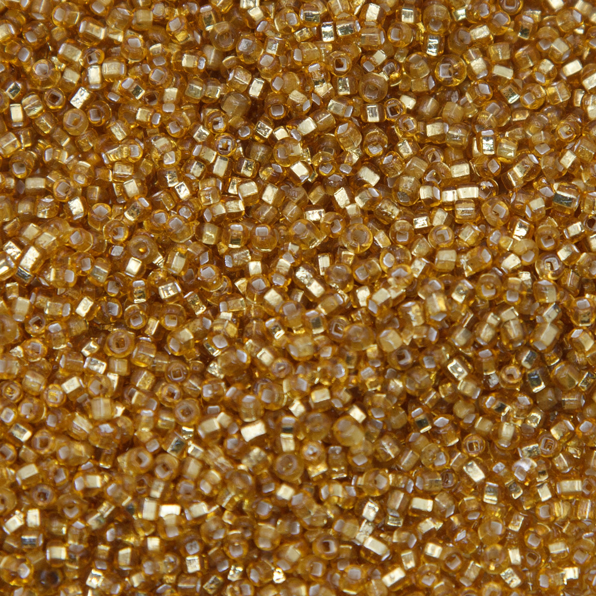 SV100-97: Vintage Venetian Seed Bead Silverlined Gold 11/0 - 250 Grams