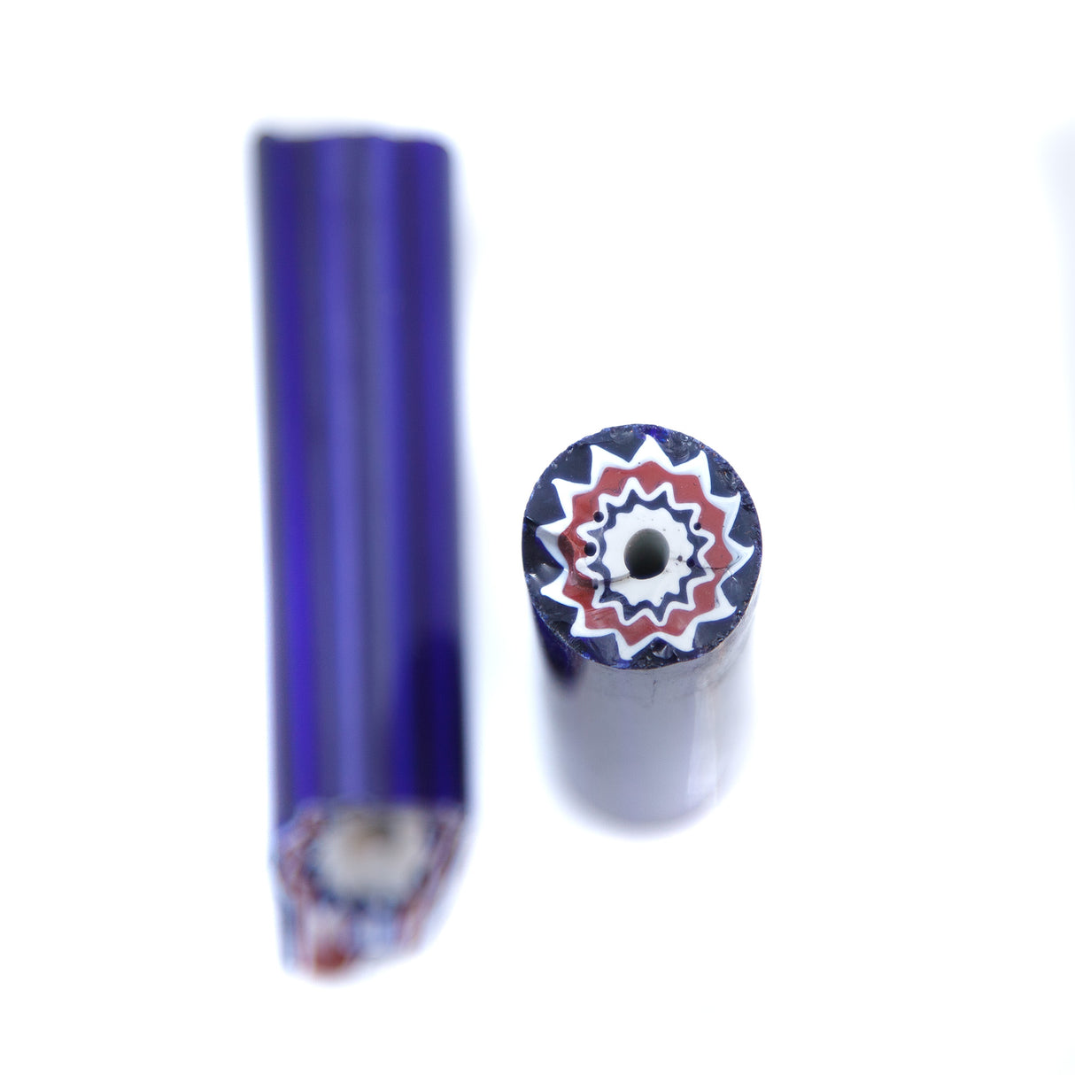 SV520-2: Antique Venetian Chevron Cane Segment – 5–6 Layer - 2.5-3 Inch Useable Length