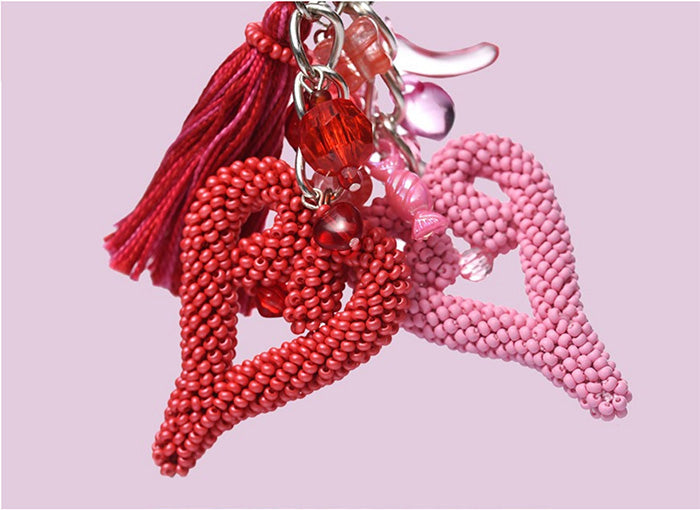 Valentine’s Crocheted Heart Pendant — 10/0 PermaLux