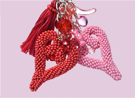 Valentine’s Crocheted Heart Pendant — 10/0 PermaLux