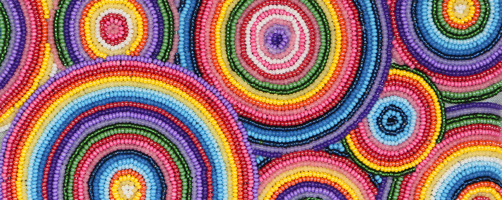 Colorful beaded patterns