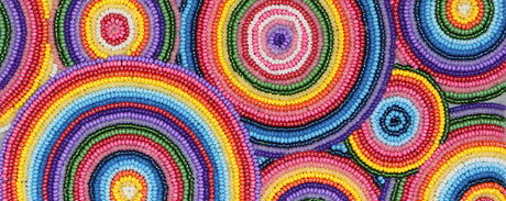 Colorful beaded patterns