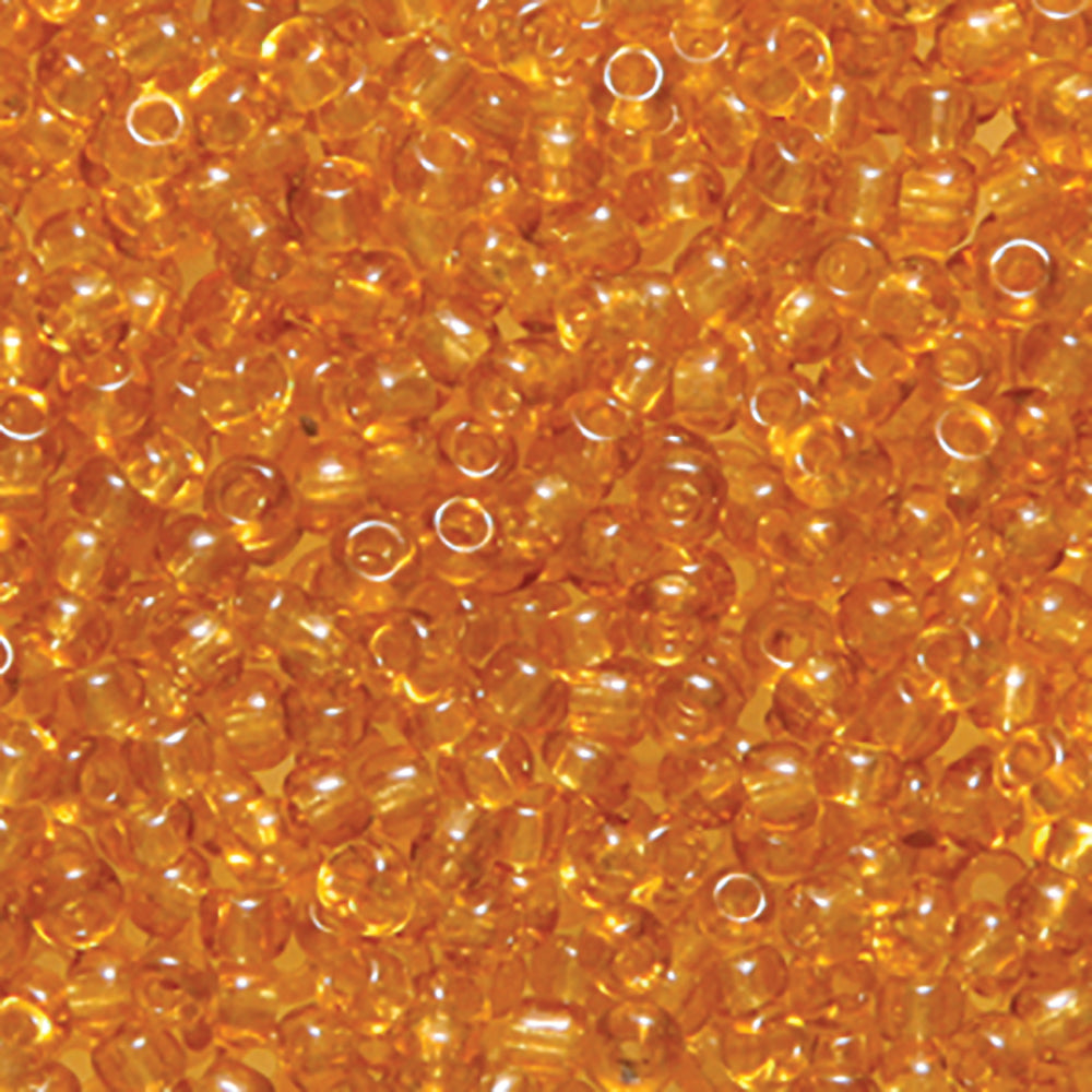 10EP254-1R: Vintage FRNCH Transparent Medium Topaz#1 10/0 50 Gram Bag