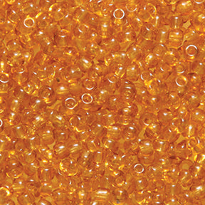 10EP254-1R: Vintage FRNCH Transparent Medium Topaz#1 10/0 50 Gram Bag
