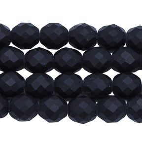 10FC109-MR: CZ FACET RD Black Matte 10MM 25PC