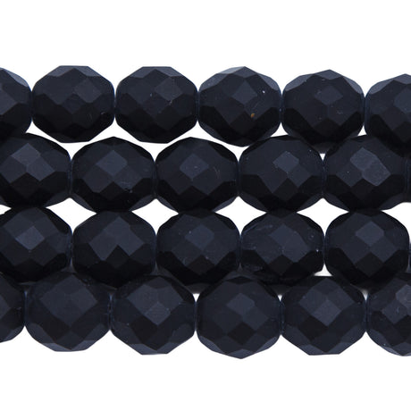 10FC109-MR: CZ FACET RD Black Matte 10MM 25PC
