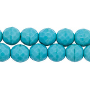 10FC185: CZ FACET RD Turquoise Green 10mm-150PC