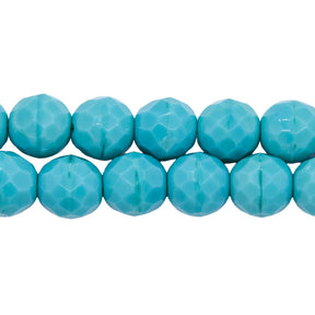 10FC185: CZ FACET RD Turquoise Green 10mm-150PC