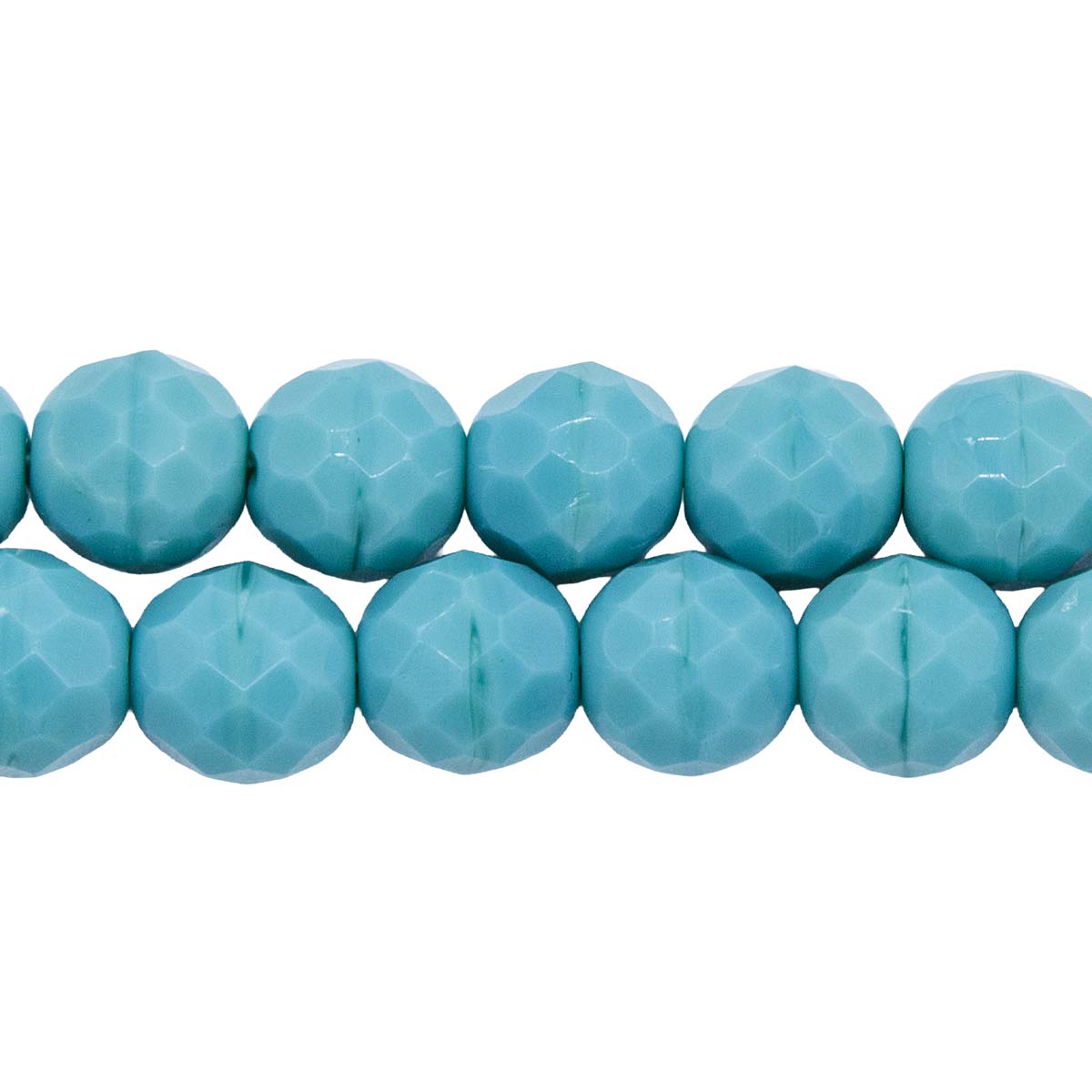 10FC185R: CZ FACET RD Turquoise Green 10mm-25PC