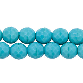 10FC185R: CZ FACET RD Turquoise Green 10mm-25PC