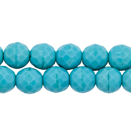 10FC185R: CZ FACET RD Turquoise Green 10mm-25PC