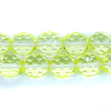 10FC222R: CZ FACET RD Trans Jonquil 10mm-25PC