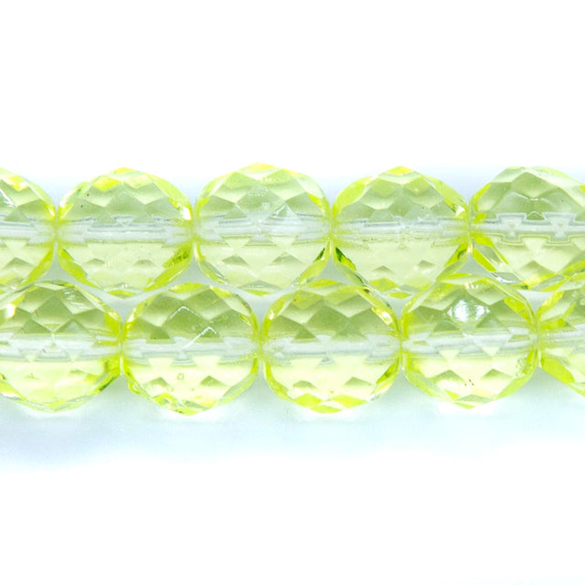10FC222R: CZ FACET RD Trans Jonquil 10mm-25PC