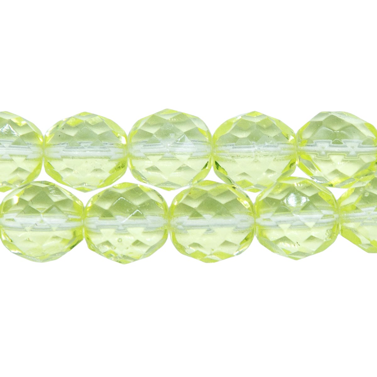 10FC222: CZ FACET RD TRANS Jonquil 10mm-150PC