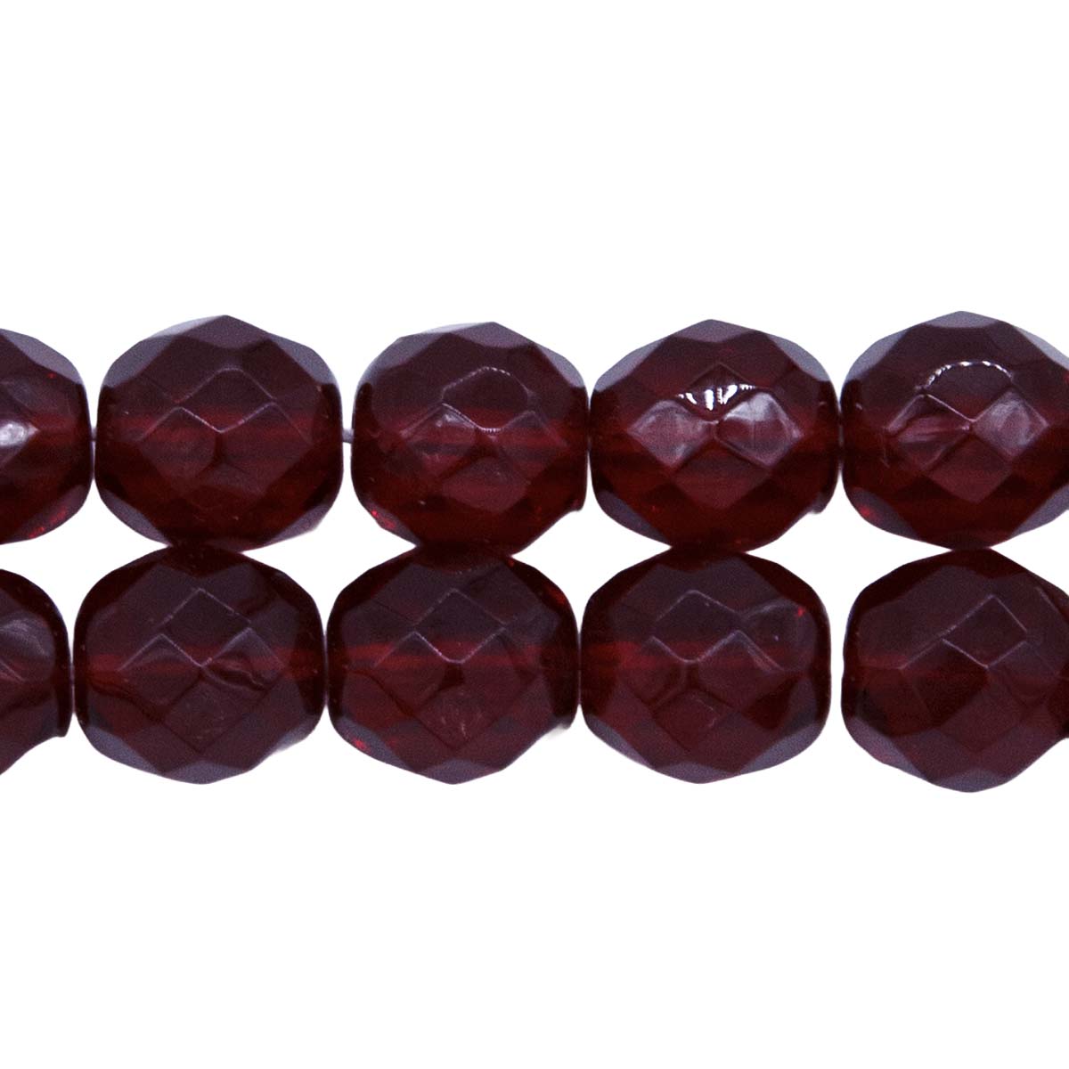 10FC246: CZ FACET RD TRANS Garnet 10mm 150PC