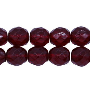 10FC246: CZ FACET RD TRANS Garnet 10mm 150PC