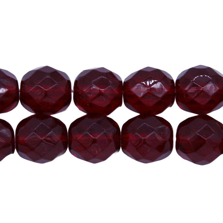 10FC246: CZ FACET RD TRANS Garnet 10mm 150PC