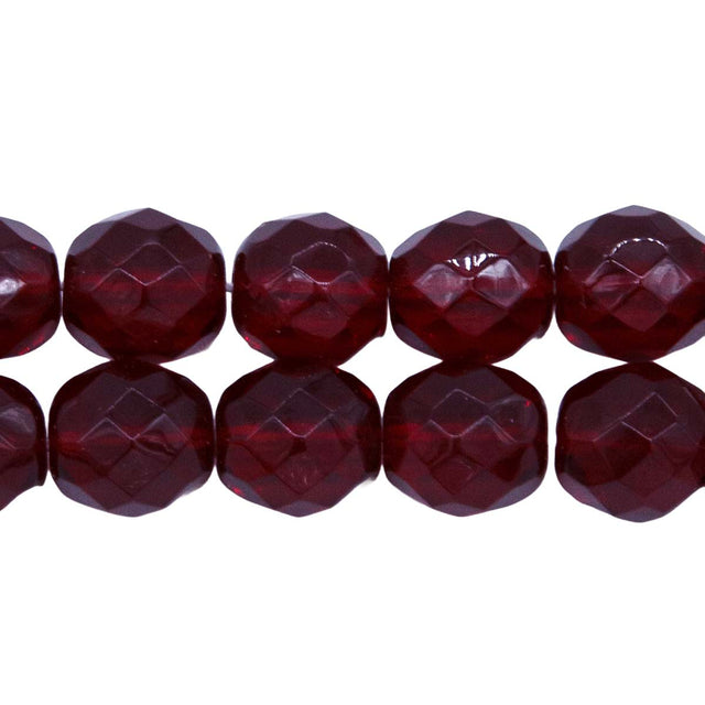 10FC246R: CZ FACET RD Trans Garnet 10mm 25PC