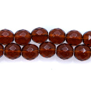 10FC256: CZ FACET RD TRANS DK Topaz 10mm-150PC