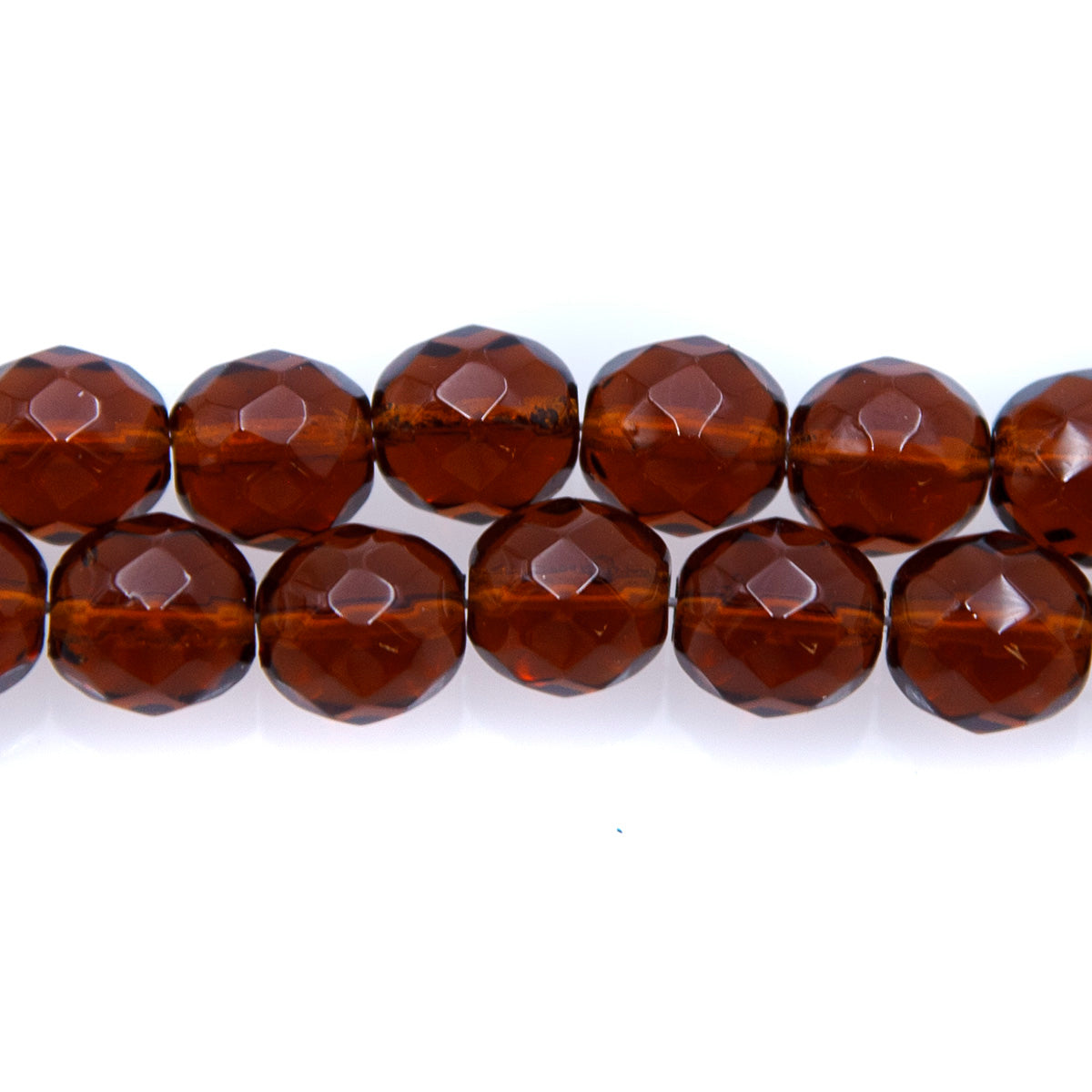 10FC256: CZ FACET RD TRANS DK Topaz 10mm-150PC