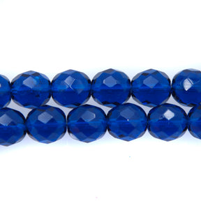 10FC268: CZ FACET RD TRANS Capri Blue 10mm-150PC