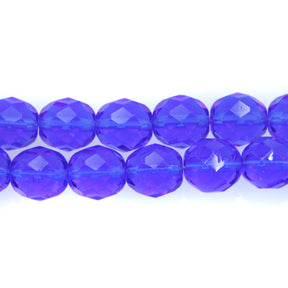 10FC274R: CZ FACET RD Trans Sapphire 10mm-25PC