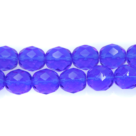 10FC274R: CZ FACET RD Trans Sapphire 10mm-25PC