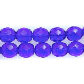 10FC275: CZ FACET RD TRANS MED Sapphire 10mm-150PC
