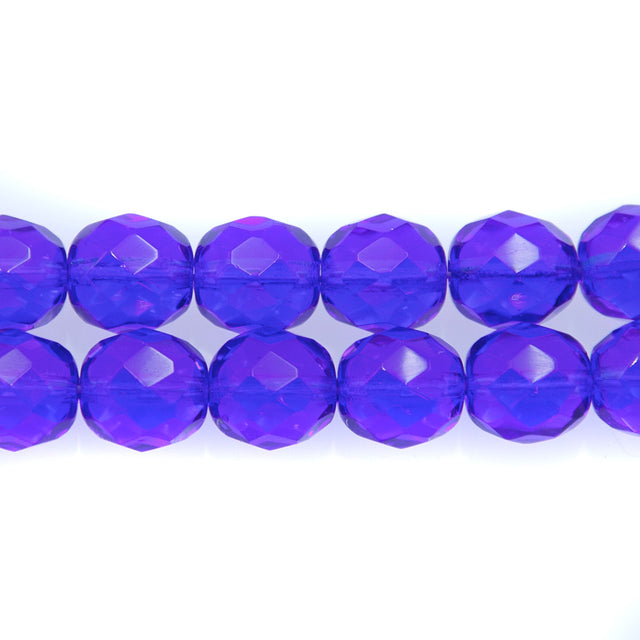 10FC275R: CZ FACET RD Trans MED Sapphire 10mm-25PC