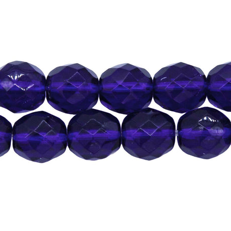10FC278: CZ FACET RD TRANS Cobalt 10mm 150PC