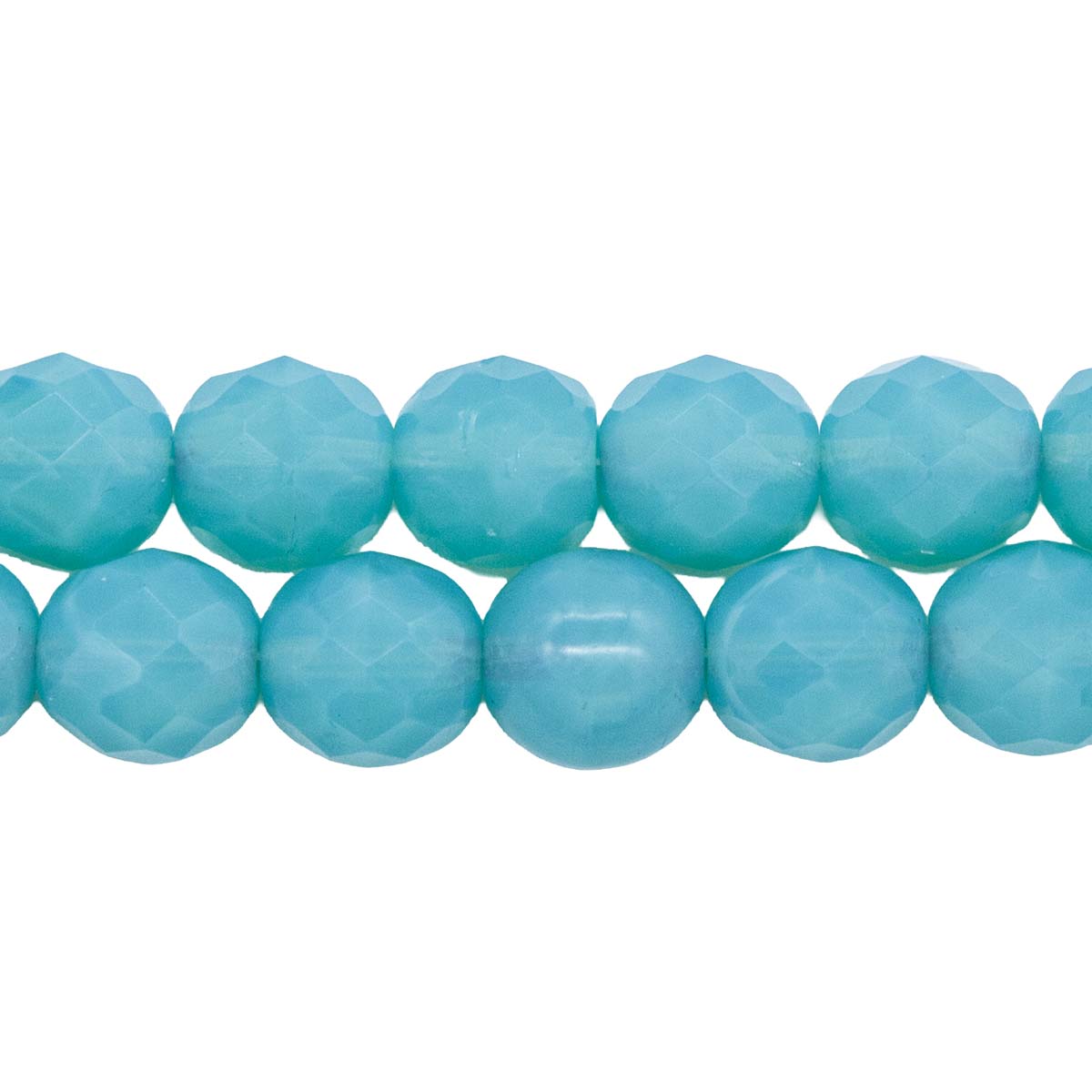 10FC280-S: CZ FACET RD Opal Sea Green 10mm 150PC