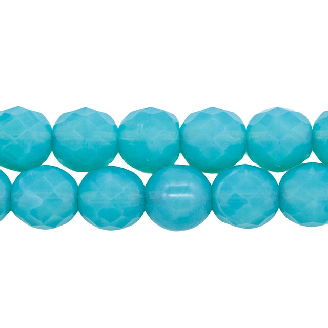 10FC280-S: CZ FACET RD Opal Sea Green 10mm 150PC